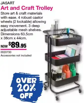 Eckersley's Art & Craft Art and Craft Trolley offer