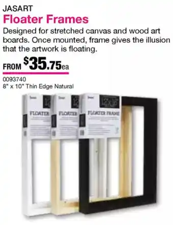 Eckersley's Art & Craft Floater Frames offer