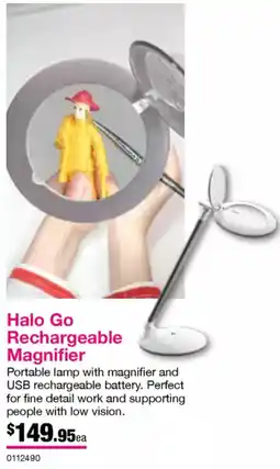 Eckersley's Art & Craft Halo Go Rechargeable Magnifier offer