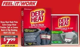 Pharmacy4Less Deep Heat Back Pain Extra-Large Heat Patches 2pk or Lower Back & Hip Heating Belt S-XL 1pk offer