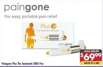 Pharmacy4Less Paingone Plus The Automatic TENS Pen offer