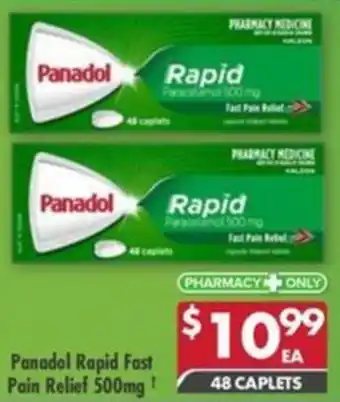 Pharmacy4Less Panadol Rapid Fast Pain Relief 500mg offer