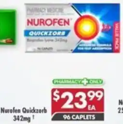 Pharmacy4Less Nurofen Quickzorb 342mg offer