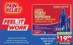 Pharmacy4Less Naproxen Pain Relief Liquid Soft-Gel Capsules offer