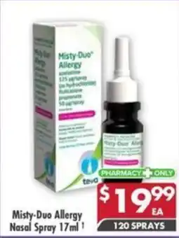 Pharmacy4Less Misty-Duo Allergy Nasal Spray offer