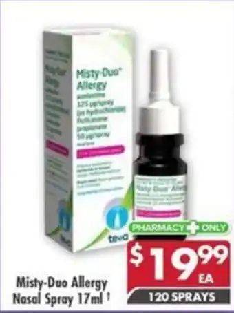 Pharmacy4Less Misty-Duo Allergy Nasal Spray offer