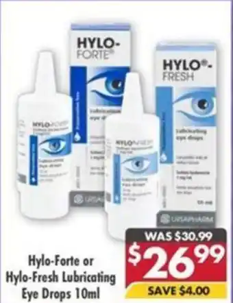 Pharmacy4Less Hylo-Forte or Hylo-Fresh Lubricating Eye Drops offer