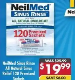 Pharmacy4Less NeilMed Sinus Rinse All Natural Sinus Relief 120 Premixed Sachets offer