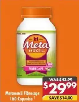 Pharmacy4Less Metamucil Fibrecaps offer