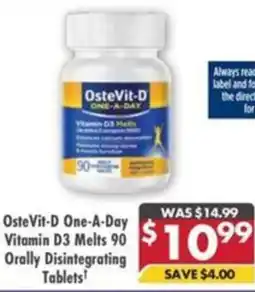 Pharmacy4Less Oste Vit-D One-A-Day Vitamin D3 Melts 90 Orally Disintegrating Tablets offer