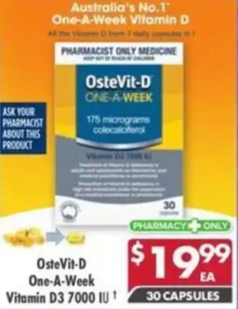 Pharmacy4Less OsteVit-D One-A-Week Vitamin D3 7000 IU offer