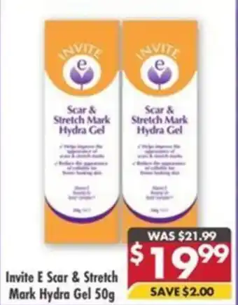 Pharmacy4Less Invite E Scar & Stretch Mark Hydra Gel offer