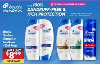 Pharmacy4Less Head & Shoulders Shampoo or Conditioner Range offer