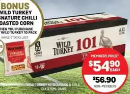 Harry Brown Wild turkey 101 bourbon & cola cans offer