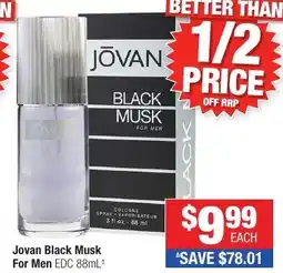 Direct Chemist Outlet Jovan Black Musk For Men EDC offer