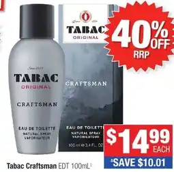 Direct Chemist Outlet Tabac Craftsman EDT offer