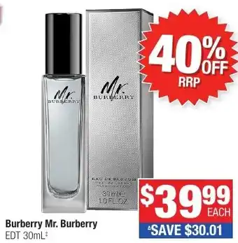 Direct Chemist Outlet Burberry Mr. Burberry EDT offer