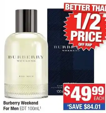 Direct Chemist Outlet Burberry Weekend For Men EDT offer