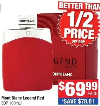 Direct Chemist Outlet Mont Blanc Legend Red EDP offer