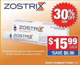 Direct Chemist Outlet Zostrix Analgesic Cream offer