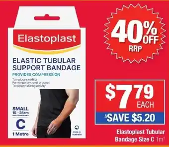 Direct Chemist Outlet Elastoplast Tubular Bandage Size C 1m offer