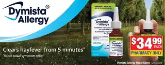 Direct Chemist Outlet Dymista Allergy Nasal Spray 120 Dosest offer