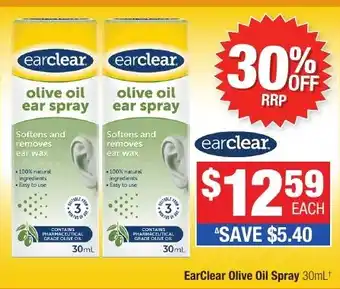 Direct Chemist Outlet EarClear Olive Oil Spray offer