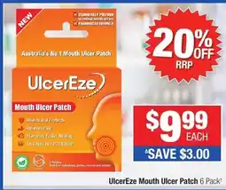 Direct Chemist Outlet UlcerEze Mouth Ulcer Patch offer