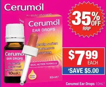 Direct Chemist Outlet Cerumol Ear Drops offer