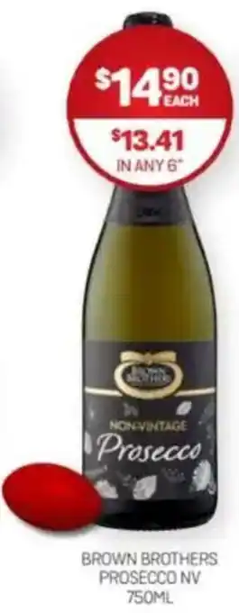 Harry Brown Brown brothers prosecco nv offer