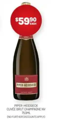 Harry Brown Piper-heidsieck cuvée brut champagne nv offer