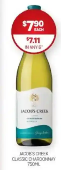 Harry Brown Jacob's creek classic chardonnay offer