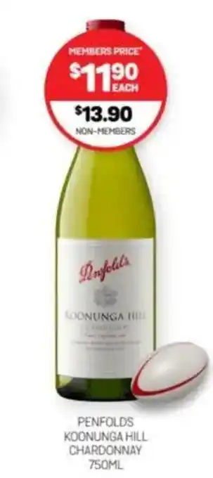 Harry Brown Penfolds koonunga hill chardonnay offer