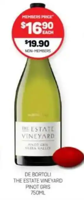 Harry Brown De bortoli the estate vineyard pinot gris offer