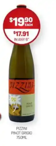 Harry Brown Pizzini pinot grigio offer