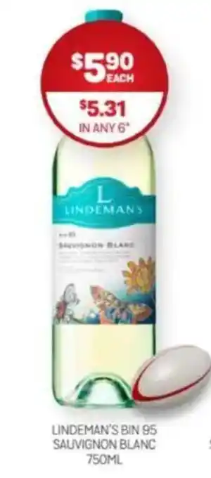 Harry Brown Lindeman's bin 95 sauvignon blanc offer