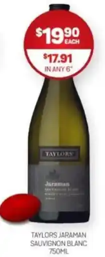 Harry Brown Taylors jaraman sauvignon blanc offer