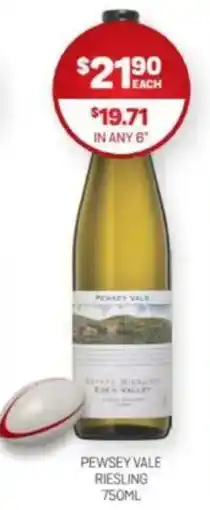 Harry Brown Pewsey vale riesling offer