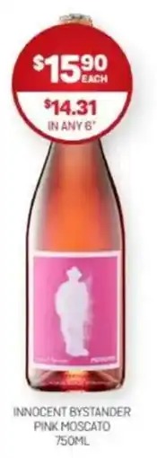 Harry Brown Innocent bystander pink moscato offer