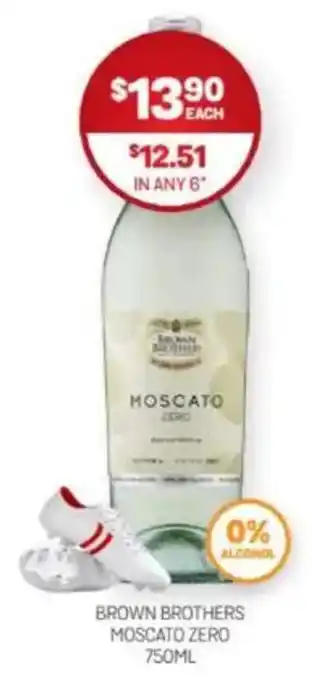 Harry Brown Brown brothers moscato zero offer