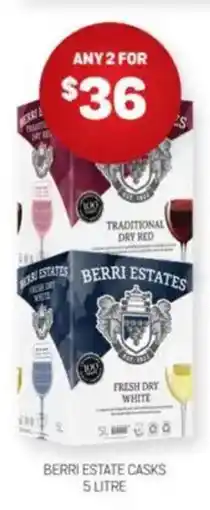 Harry Brown BERRI ESTATE CASKS offer