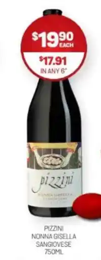 Harry Brown Pizzini nonna gisella sangiovese offer