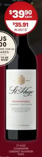 Harry Brown St hugo coonawarra cabernet sauvignon offer