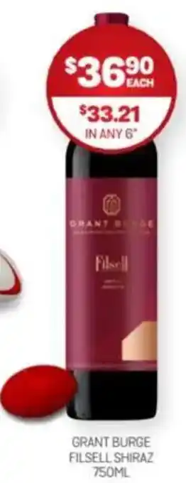 Harry Brown Grant burge filsell shiraz offer