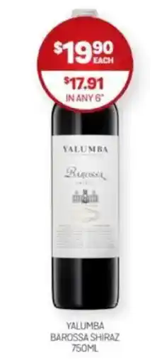 Harry Brown Yalumba barossa shiraz offer