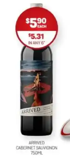 Harry Brown Arrived cabernet sauvignon offer