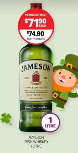 Harry Brown Jameson irish whiskey offer