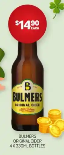 Harry Brown Bulmers original cider offer