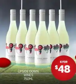 Harry Brown Upside down wines offer