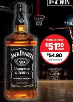 Harry Brown Jack daniel's old no.7 tennessee whiskey offer